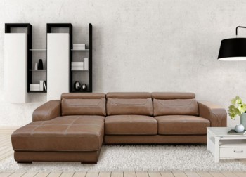 Sofa góc bọc da thật SF107A